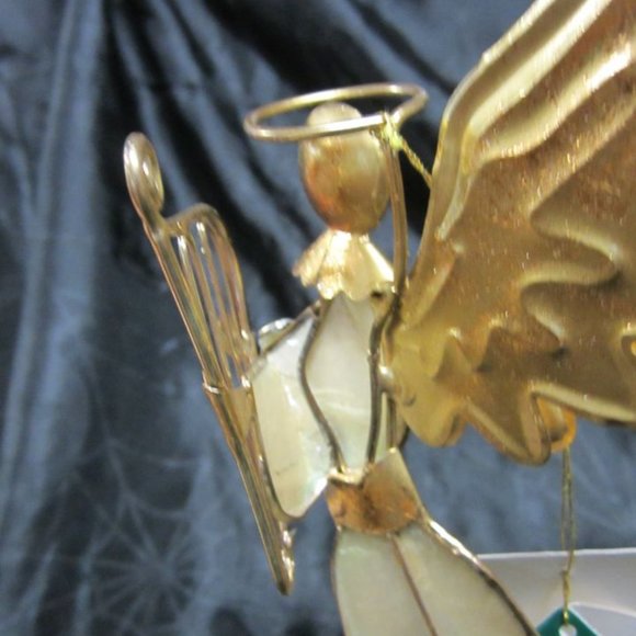 Vtg 80-90'S KMART TRIM A HOME CAPIZ ANGEL TABLETOP SET OF 3 ANGELS METAL W/CAPIZ - Picture 7 of 10